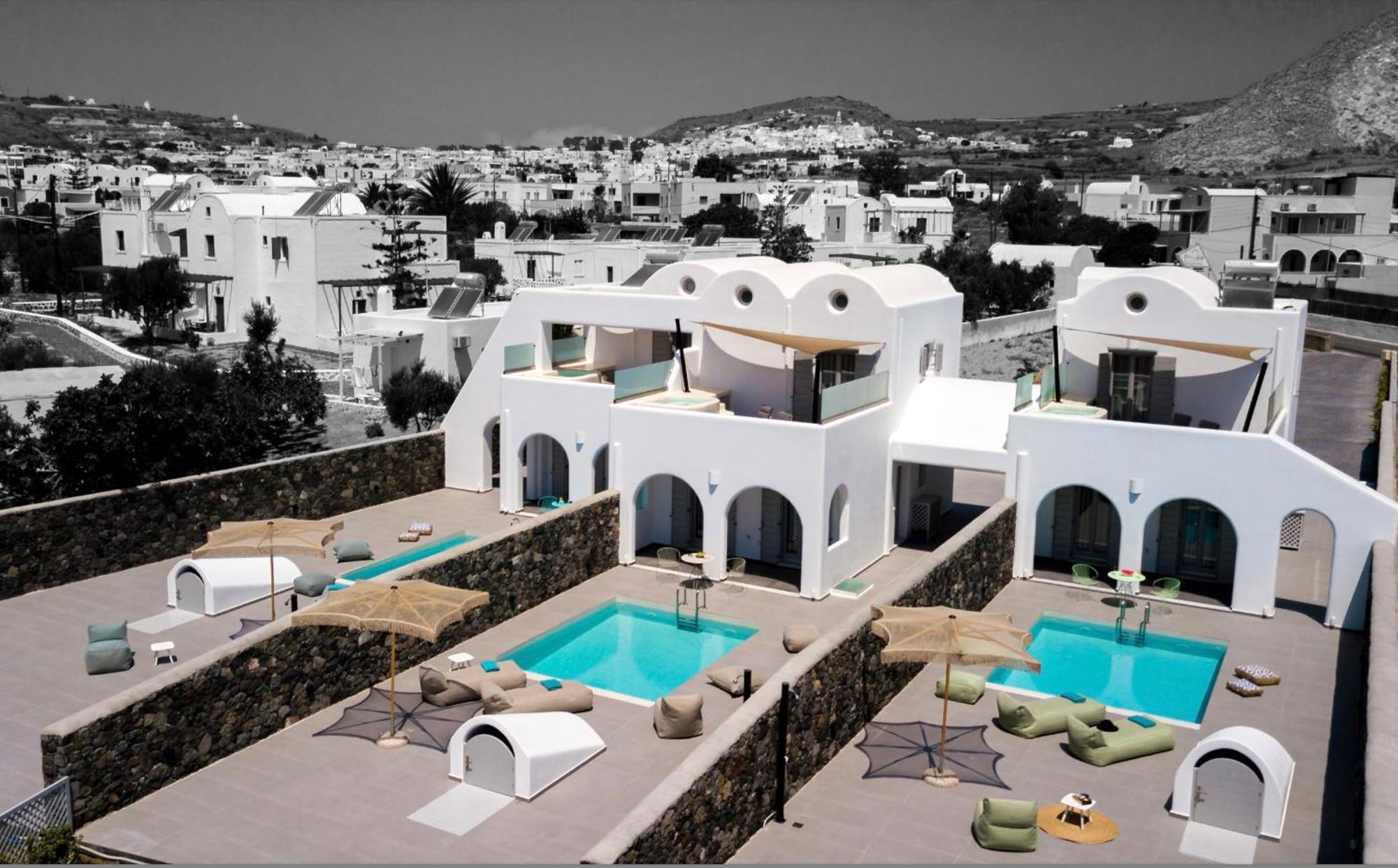 Modern Dome Homes Of Santorini Перисса Экстерьер фото